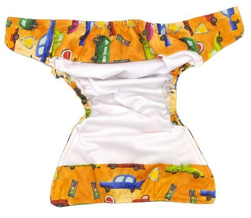 Taschenwindeln, Doppelreihe Druckknöpfe, One Size, Autos