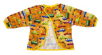 Long sleeved bib, waterproof, with built-in pocket bag In the Cars