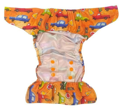 Pocket diaper, double-row snaps, OS, CARS