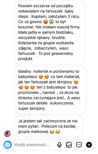 Śliniak fartuszek z rękawami - RAFA
