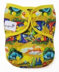 Diaper Cover with elastic piping - Dragons XL 10-20kg