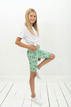 Kurze Leggings für Kinder - Grün Mint