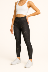 Lange Leggings mit hohem Bund – Mystic