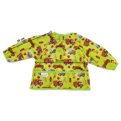 Ärmel-Lätzchen, wasserdicht, mit integrierter Auffangtasche Im Feuerwehrmann