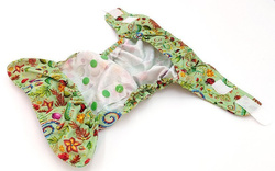 Diaper cover FLOWERS  5-15 kg with VELCRO