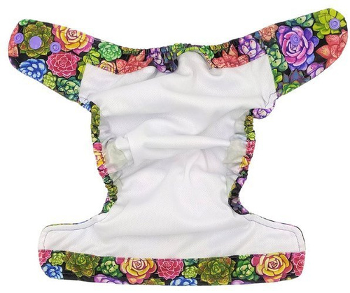 Pocket diaper, one-row snaps, MINI OS 4-11kg SUCCULENTS