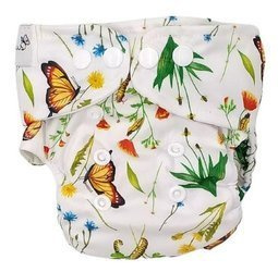 Pocket diaper, one-row snaps, MINI OS 4-11kg IN THE GRASS