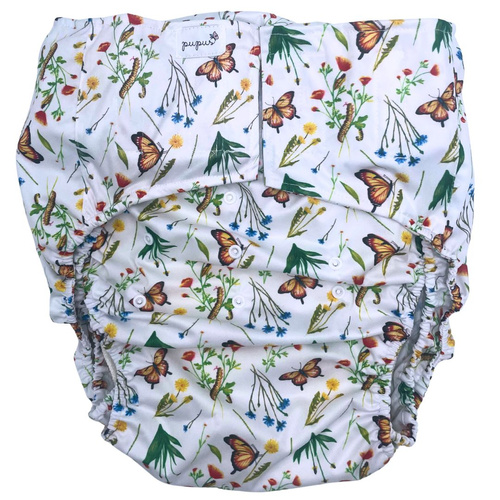Reusable diaper for adults with insert -IN THE GRASS
