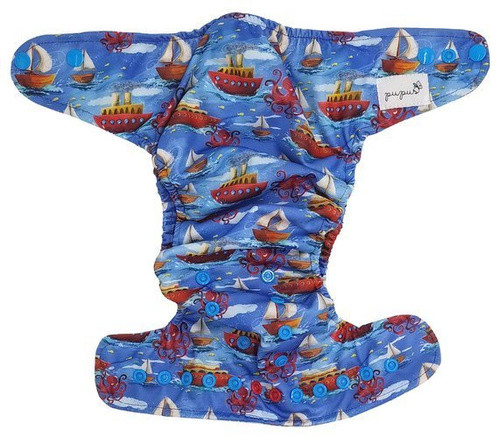 Pocket diaper BOATS