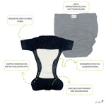 Reusable diaper for adults with insert - Dinosaurs
