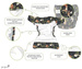 Pocket diaper, double-row snaps, OS, SEAHORSE