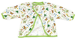 Long sleeved bib, waterproof, with built-in pocket bag In the Grass