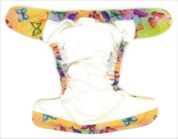 Pocket diaper, one-row snaps, MINI OS 4-11kg BUTTERFLIES