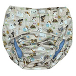 Reusable diaper for adults with insert - PUPPIES