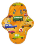 MEDIUM M Cloth Menstrual Pad - CARS