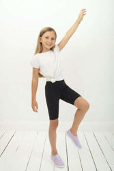 Short Leggings for Kids - Black