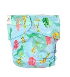 Pocket diaper, one-row snaps, MINI OS 4-11kg SEAHORSE