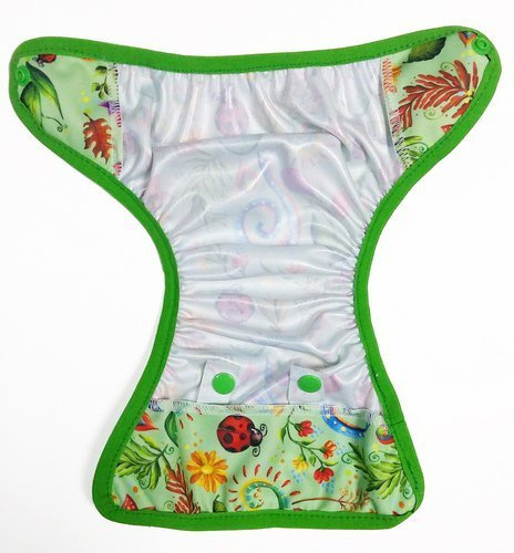 Diaper Cover with elastic piping - FLOWERS newborn 3-8kg