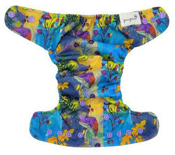 Pocket diaper, one-row snaps, MINI OS 4-11kg MAGIC FOREST