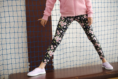 Colanți lungi pentru copii - Colibri și flori