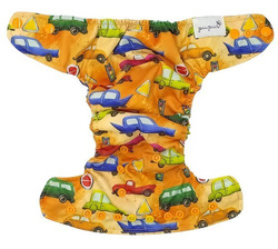 Pocket diaper, one-row snaps, MINI OS 4-11kg CARS