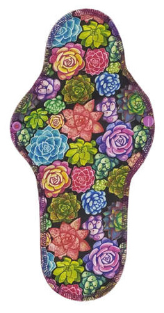 NIGHT Cloth Menstrual Pad - SUCCULENTS