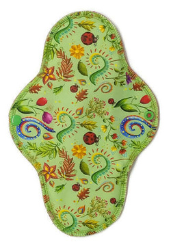 LARGE L Cloth Menstrual Pad - FLOWERS