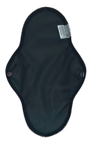 LARGE L Cloth Menstrual Pad - BLACK