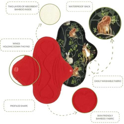 MEDIUM M Cloth Menstrual Pad - BREASTFEEDING