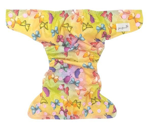 Scutece de buzunar, snap-uri cu două rânduri, OS, fluturi