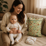 Diaper bag "Flowers", 42x30cm