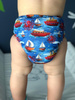 Diaper cover, one-row snaps Mini OS 4-11kg BOATS