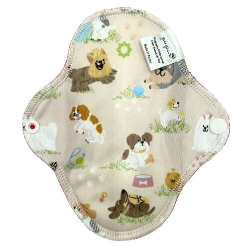 SMALL S Cloth Menstrual Pad - PUPPIES