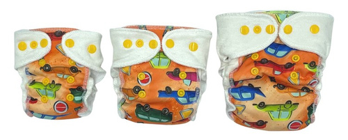 Höschenwindel mit PUL & EVO "Autos"