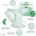 Fitted diaper with PUL & EVO 8-14kg "I feel green"