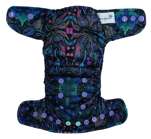 AIO (all in one) Diaper Mini OS 5-11kg - Neon Splash