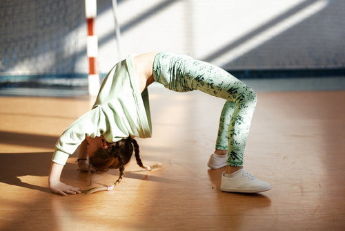 Lange Leggings für Kinder - Grün Minze