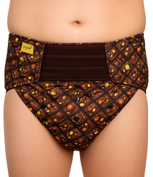 Reusable diaper for adults with insert - DUBAI CHOCOLATE- Limited Edition