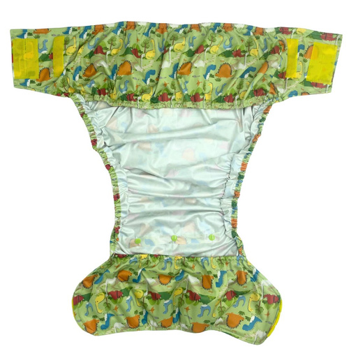 Wiederverwendbare Stoffwindel für Erwachsene mit Saugeinlage - Dinosaurs