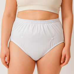 Nieprzemakalne majtki, pieluchomajtki dla dorosłych - BIAŁE