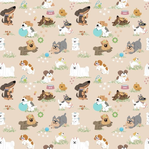 MEDIUM M Cloth Menstrual Pad - PUPPIES