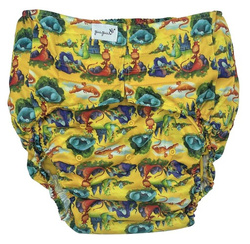 Reusable diaper for adults with insert - DRAGONS