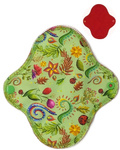 SMALL S Cloth Menstrual Pad - FLOWERS