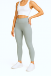 Lange Leggings mit hohem Bund - Salbei Mint