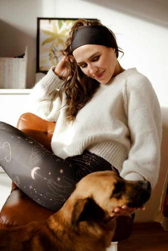 Bentiță pentru cap neagră