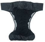 Reusable diaper for adults with insert - BLACK