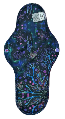 Absorbant menstrual din material textil pentru noapte - NEON SPLASH