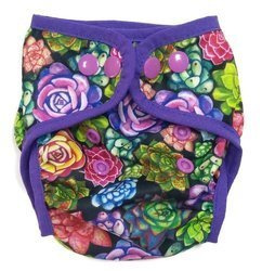 Diaper Cover with elastic piping - SUCCULENTS newborn 3-8kg