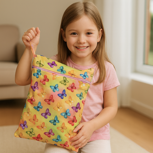 Diaper bag BUTTERFLIES, 42x30cm
