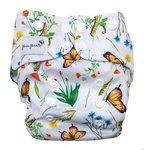 Pocket diaper IN THE GRASS 5-15kg - cotton inside